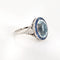 Bague Bague de fiançailles en platine avec saphir aigue-marine de 5,25 ct et diamants, 6 bijoux 58 Facettes G13367