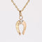 Pendentif Pendentif or rose fer à cheval 58 Facettes CVP184
