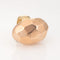 Bague 54 Grande bague cocktail à facettes 14 carats, or jaune rose bicolore 58 Facettes G13896