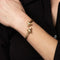 Bracelet Bracelet jonc vintage à double tête de renard en or jaune 14 carats Bypass Estate Jewelry 58 Facettes G13750