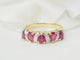 Bague 57 Bague en or jaune, rubis et diamants 58 Facettes 33537