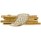 Broche Broche moderniste en or jaune, or blanc et diamants 58 Facettes AUX1261