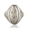 Bague 61 Chevalière ancienne argent 58 Facettes 19-463A-55