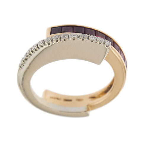 Bague 55 Bague rubis et diamants 58 Facettes 24158