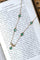 Collier Collier noeud or et cabochons émeraude 58 Facettes