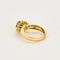 Bague 54 Bague marguerite or jaune, diamants et émeraude 58 Facettes ENG10398