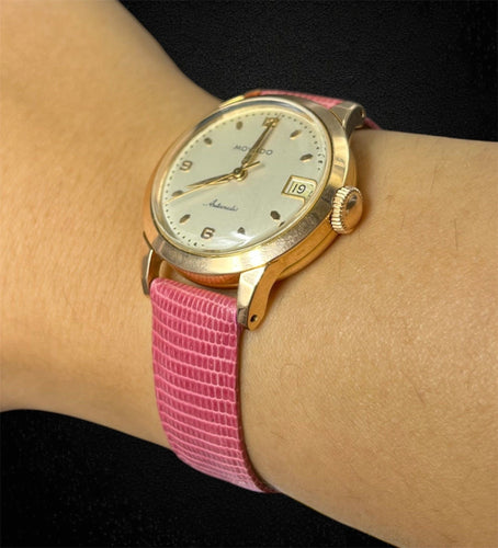 Montre MOVADO - Montre en or jaune des années 1950 — boîtier en or vissé, calibre 224A 58 Facettes