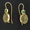 Boucles d'oreilles Boucles d'oreilles tourmalines et camées sur pierre de lave 58 Facettes 17-235