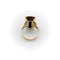 Bague Bague victorienne en or 14 carats sculptée à motifs floraux et en agate rubanée 58 Facettes