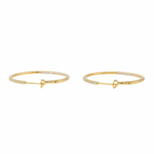 Boucles d'oreilles Boucles d'oreilles Créoles Or jaune Diamant 58 Facettes 3853168RV
