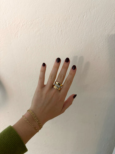 Gold ring circa 1940 58 Facettes