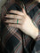 Bague 55 Alliance or blanc émeraudes taille marquise 2 carats 58 Facettes 1109