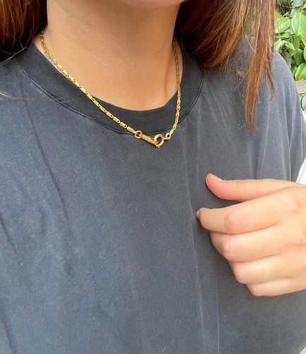 Collier Collier chaine vintage or brossé 58 Facettes 510