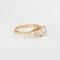Bague 54 Bague d'anniversaire vintage en or jaune 14 carats, taille 7, sertie de 5 diamants (1,40 ct au total). 58 Facettes G14065