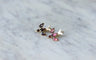 Boucles d'oreilles Dormeuses colombes grenats de Perpignan 58 Facettes