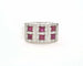 Bague Bague bandeau avec rubis et diamants 58 Facettes
