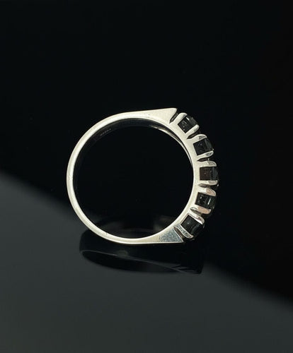 Bague Rivieras d'or blanc 58 Facettes