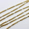 Collier Chaîne italienne vintage en or 18 carats avec maillons gourmette et infini 58 Facettes