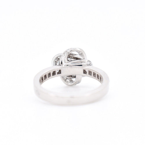 Bague 54 BOUCHERON - Collection Pivoine - Bague or blanc et diamants 58 Facettes 402