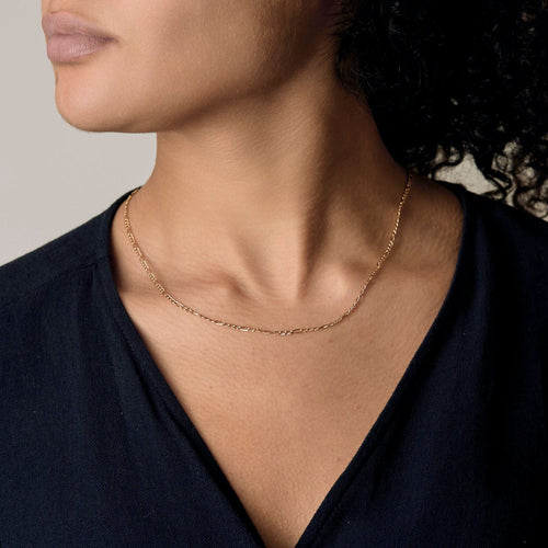 Collier Chaîne en or jaune & blanc 58 Facettes MTB1218