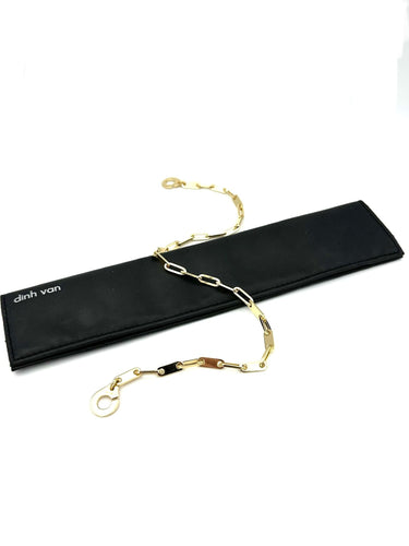 Collier DINH VAN. Collection "Menottes R15", collier or jaune 18K 58 Facettes
