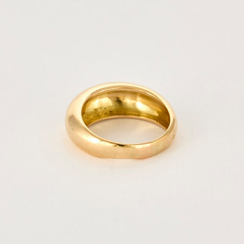 Bague 57 Bague jonc or jaune 58 Facettes GU257