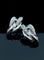 Boucles d'oreilles Boucles d'oreilles délicates serties de diamants entrelacés 58 Facettes