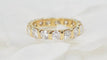 Bague 51 Alliance américaine en or jaune et diamants 2,40cts 58 Facettes 31354