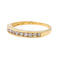 Bague 52 Bague Demi alliance Or jaune Diamant 58 Facettes 3002244CN