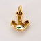 Pendentif FRED - Pendentif or jaune et gris, émeraude 58 Facettes SQU3266-2
