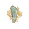 Bague 50.5 Bague Vintage Diamant Opale Forme Libre Or Jaune 58 Facettes G13204