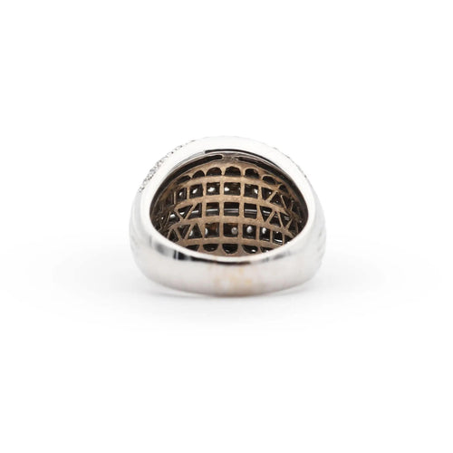 Bague Bague en or blanc avec diamants de 0,76 carat 58 Facettes