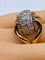 Bague Importante bague or jaune sertie de 33 diamants, vers 1960 58 Facettes AB391