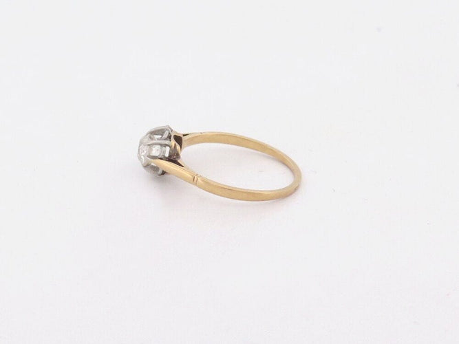 Bague 54 bague solitaire en or jaune diamant 58 Facettes 261197