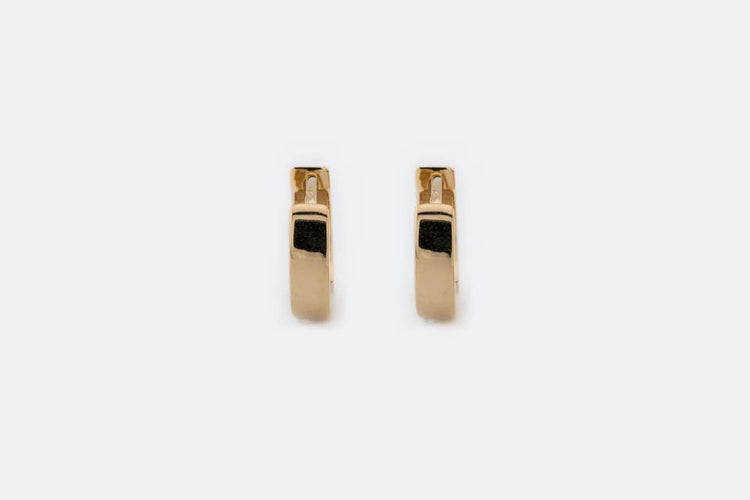 Boucles d'oreilles Oro Giallo Boucles d'oreilles croissant de lune en or jaune 58 Facettes ORC191