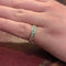 Bague 53 Demi - alliance or jaune et diamants 58 Facettes 32182