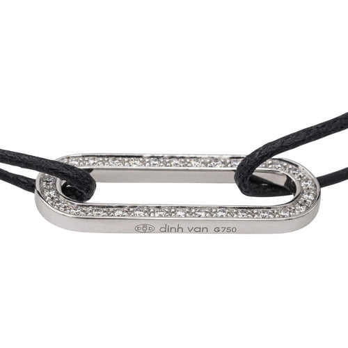 Bracelet Dinh Van Bracelet Maillon Or blanc Diamant 58 Facettes 2994734RV