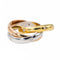 Bague 49 Cartier Bague Alliance Trinity Star Or rose Diamant 58 Facettes 3377194CN