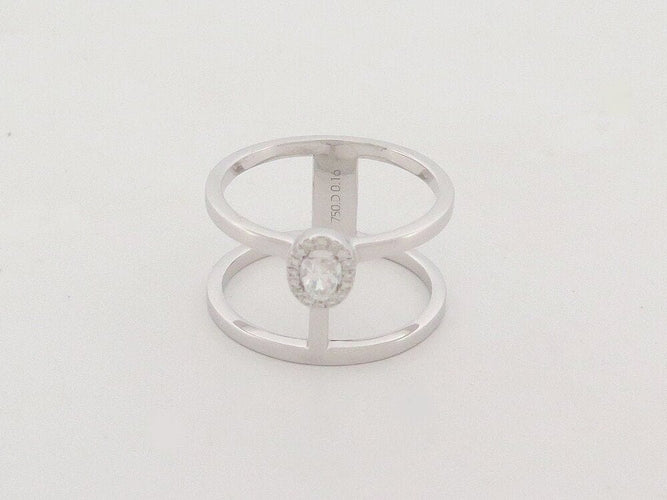 Bague 53 bague MESSIKA glam'azone 2 rangs en or blanc diamant 58 Facettes 261039