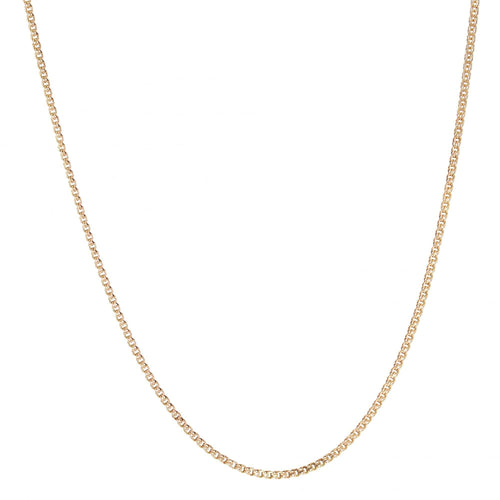 Collier Chaine or jaune maille jaseron double ancienne 58 Facettes 24-235
