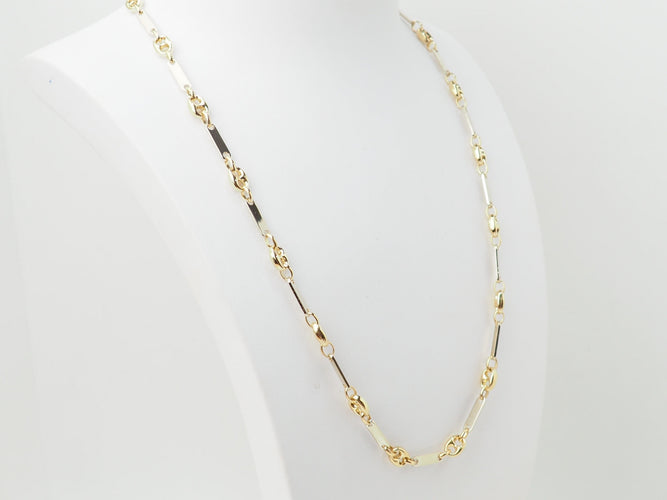 Collier Collier grain de café or jaune et blanc 58 Facettes GDC