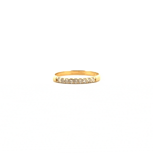 Bague 49 Alliance Demi-Tour Or Jaune & Diamants 58 Facettes 43-GS34939