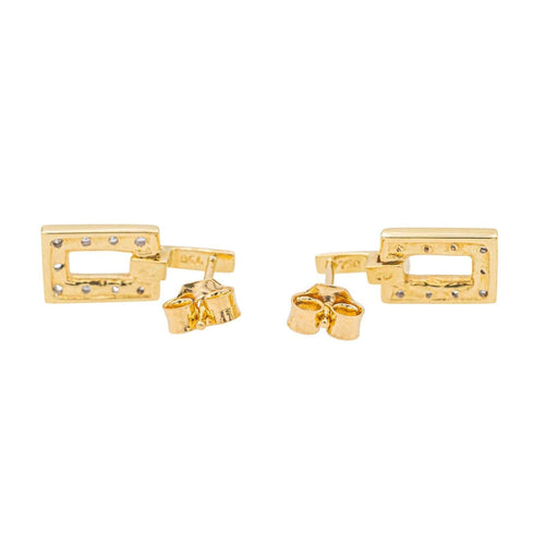 Boucles d'oreilles Boucles d'oreilles Puces Or jaune Diamant 58 Facettes 3577294CN