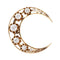Pendentif Pendentif diamant croissant de lune étoile d'or broche céleste 58 Facettes G12271