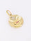 Pendentif Médaille amour Augis ronde rayons Plus qu'hier moins que demain or jaune rubis 58 Facettes J553