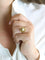 Bague 52 Bague fleur vintage perle or jaune 58 Facettes 1136.3