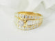 Bague 59 Bague solitaire en or jaune et diamants 58 Facettes 33468