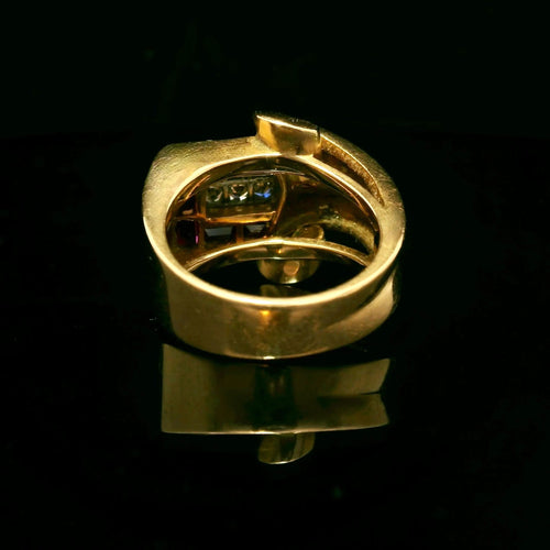 Bague Tank ring circa 1940 58 Facettes