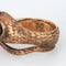 Bague 45 Bague serpent rubis saphir étoile noire, bijoux Serpent Vintage en or rose 58 Facettes G12688
