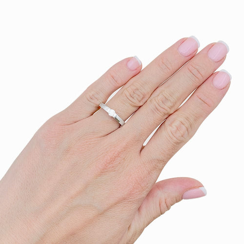 Bague 48 Solitaire Cartier or, diamant. 58 Facettes 33848